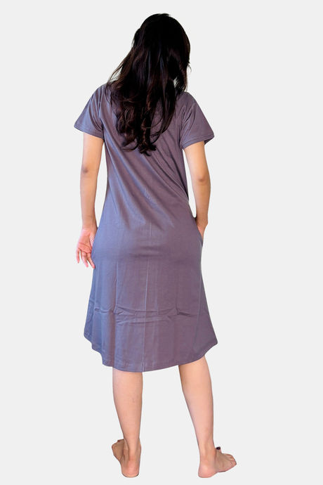 Sweetmoon Long T Shirt Nightdress - Grey — image 2